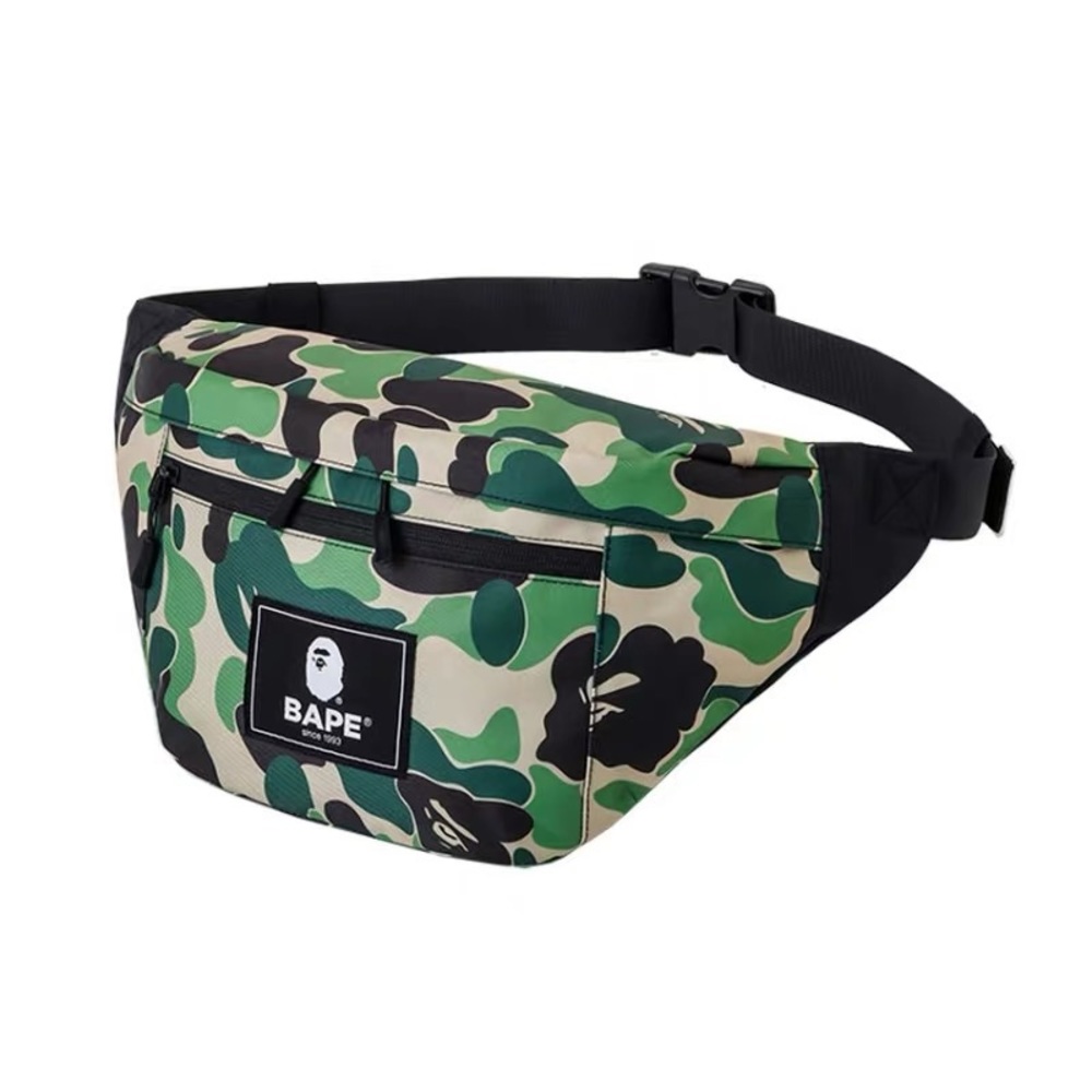 Bape 2021 green camo waist bag